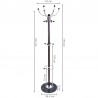 Cuier metalic tip pom, 179 cm,16 brate, suport pentru umbrela, baza marmura