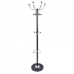 Cuier metalic tip pom, 179 cm,16 brate, suport pentru umbrela, baza marmura