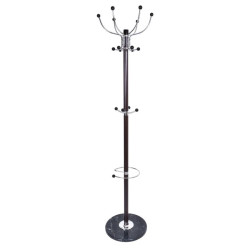 Cuier metalic tip pom, 179 cm,16 brate, suport pentru umbrela, baza marmura