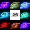 Banda LED auto decorativa RGB+NW 5050, 72W, 12V, lungime 5m, autoadeziva, interior, IP20