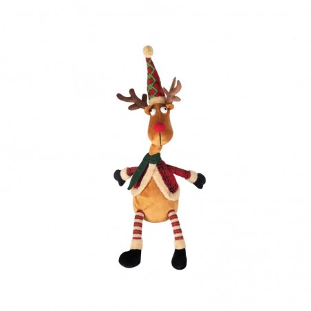 Ren de plus, canta si danseaza, design hazliu, alimentare baterii, 38cm