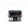 Sterilizator prosoape cu aburi, 750W, display LCD, 2 functii, volum 2.4 L