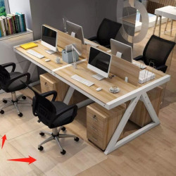 Covoras pentru protectie pardosea, 90x120cm, PVC flexibil, grosime 1.5mm, transparent mat