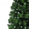 Brad artificial de Craciun, aspect Pin Canadian 220 cm, varfuri ninse efect zapada, verde
