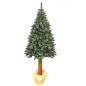 Brad Artificial Pine Deluxe 190 cm – varfuri ninse si conuri, trunchi lemn, baza 88 cm, 53 ramuri – Aspect Natural Premium Brad Artificial Pine Deluxe 190 cm – varfuri ninse si conuri, trunchi lemn, baza 88 cm, 53 ramuri – Aspect Natural Premium