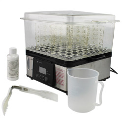 Sterilizator prosoape cu aburi, 750W, display LCD, 2 functii, volum 2.4 L