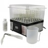 Sterilizator prosoape cu aburi, 750W, display LCD, 2 functii, volum 2.4 L