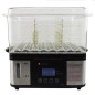 Sterilizator prosoape cu aburi, 750W, display LCD, 2 functii, volum 2.4 L