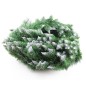 Ghirlanda decorativa de Craciun DeLuxe, lungime 5.4m, crengi de brad artificial, varfuri ninse