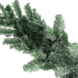 Ghirlanda din brad artificial Cashmere Pine, lungime 5.4 m, ramuri verde-alb, aspect nins