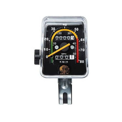 Kilometraj mecanic pentru bicicleta, vitezometru resetabil analog, cablu transmisie
