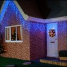 Instalatie de Craciun 0.5x6 m, tip perdea luminoasa, 400 LED-uri, lumina albastra