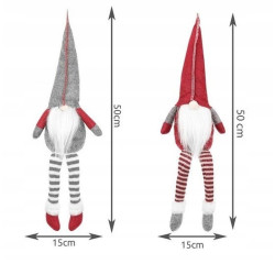 Elf de jucarie, inaltime 50 cm, decoratiune Craciun, design hazliu