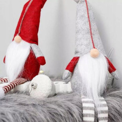 Elf de jucarie, inaltime 50 cm, decoratiune Craciun, design hazliu