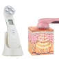 Aparat masaj facial cu ultrasunet 5 in 1, fototerapie, antirid, ecran LCD, reincarcabil 750mAh