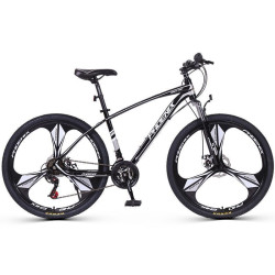 Bicicleta MTB Tornado roti 26 inch, frane pe disc, 21 viteze, cadru otel 17", negru-gri