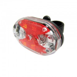 Stop 9 LED-uri pentru bicicleta, 3 moduri iluminare, alimentare baterii AAA