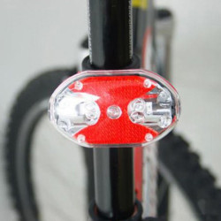 Stop 9 LED-uri pentru bicicleta, 3 moduri iluminare, alimentare baterii AAA
