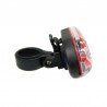 Stop 9 LED-uri pentru bicicleta, 3 moduri iluminare, alimentare baterii AAA