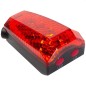Stop 5 LED-uri pentru bicicleta, proiectie laser culoar siguranta, alimentare baterii AAA