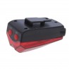Stop 5 LED-uri pentru bicicleta, proiectie laser culoar siguranta, alimentare baterii AAA