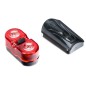 Set far si stop pentru bicicleta, lumini LED siguranta, IP44, curea fixare, alimentare baterii