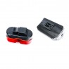 Set far si stop pentru bicicleta, lumini LED siguranta, IP44, curea fixare, alimentare baterii