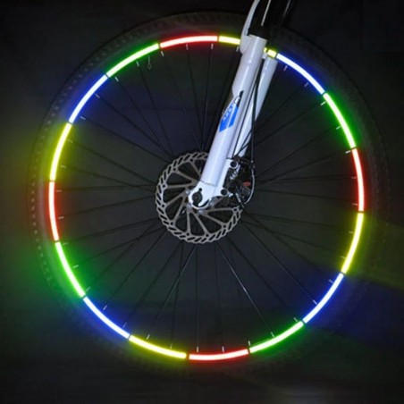 Banda reflectorizanta autoadeziva, pentru biciclete, 20.5x0.8 cm, siguranta si vizibilitate