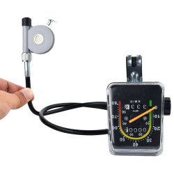 Kilometraj mecanic pentru bicicleta, vitezometru resetabil analog, cablu transmisie