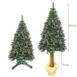Brad Artificial Pine Deluxe 190 cm – varfuri ninse si conuri, trunchi lemn, baza 88 cm, 53 ramuri – Aspect Natural Premium Brad Artificial Pine Deluxe 190 cm – varfuri ninse si conuri, trunchi lemn, baza 88 cm, 53 ramuri – Aspect Natural Premium