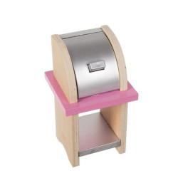 Casa din lemn pentru papusi, 18 accesorii, 3 nivele, iluminata LED, piese mobilier, efect gradina cu piscina