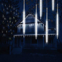 Instalatie curgatoare tip meteori, 288 LED-uri alb rece, IP44, 3.5W, lungime 4.5 m