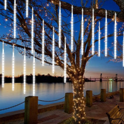 Instalatie curgatoare tip meteori, 288 LED-uri alb rece, IP44, 3.5W, lungime 4.5 m