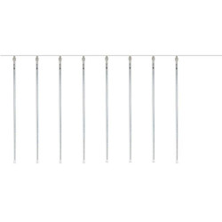 Instalatie curgatoare tip meteori, 288 LED-uri alb rece, IP44, 3.5W, lungime 4.5 m