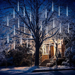 Instalatie curgatoare tip meteori, 288 LED-uri alb rece, IP44, 3.5W, lungime 4.5 m