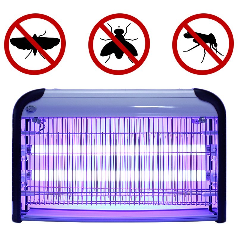 Aparat electric antiinsecte, 2x15W, pentru interior, 80 mp, antitantari, Resigilat