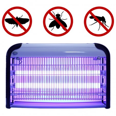 Aparat UV profesional anti-insecte, 2x15W, 80 mp, pentru interior, Sanico