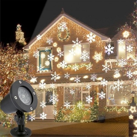 Proiector LED cu efect de ninsoare, exterior si interior, IP44, aluminiu, RESIGILAT