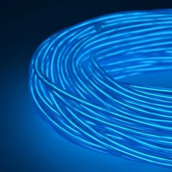 Fir electroluminescent El Wire neon, 2.8 mm, insertie metalica, permite modelare