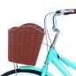 Bicicleta dama cu cos, roti 24 inch, cadru otel 13", frane V-Brake, albastru deschis, Phoenix, RESIGILAT
