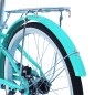 Bicicleta dama cu cos, roti 24 inch, cadru otel 13", frane V-Brake, albastru deschis, Phoenix, RESIGILAT