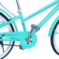 Bicicleta dama cu cos, roti 24 inch, cadru otel 13", frane V-Brake, albastru deschis, Phoenix, RESIGILAT
