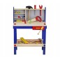 Atelier cu banc de lucru pentru copii, 30 unelte de lemn, 33x46x64.5 cm