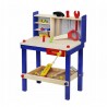 Atelier cu banc de lucru pentru copii, 30 unelte de lemn, 33x46x64.5 cm