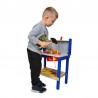 Atelier cu banc de lucru pentru copii, 30 unelte de lemn, 33x46x64.5 cm