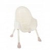 Scaun masa pentru bebelusi 2 in 1, centuri in 5 puncte, pliabil, tava, 60x92x75 cm, roz pudra