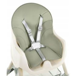 Scaun de masa pentru bebelusi, 2 in 1, prindere in 5 puncte, 60X92X75 cm, tava reglabila, verde