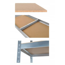 Raft metalic, 220x100x45 cm, sarcina maxima 1000kg, 5 nivele, cadru otel zincat