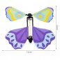 Fluturi zburatori 3D, multicolori, set 3 bucati, 12x12 cm, accesoriu decorativ