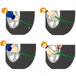 Fasete anti-derapante universale, pentru anvelope latime maxim 205 cm, set 10 bucati